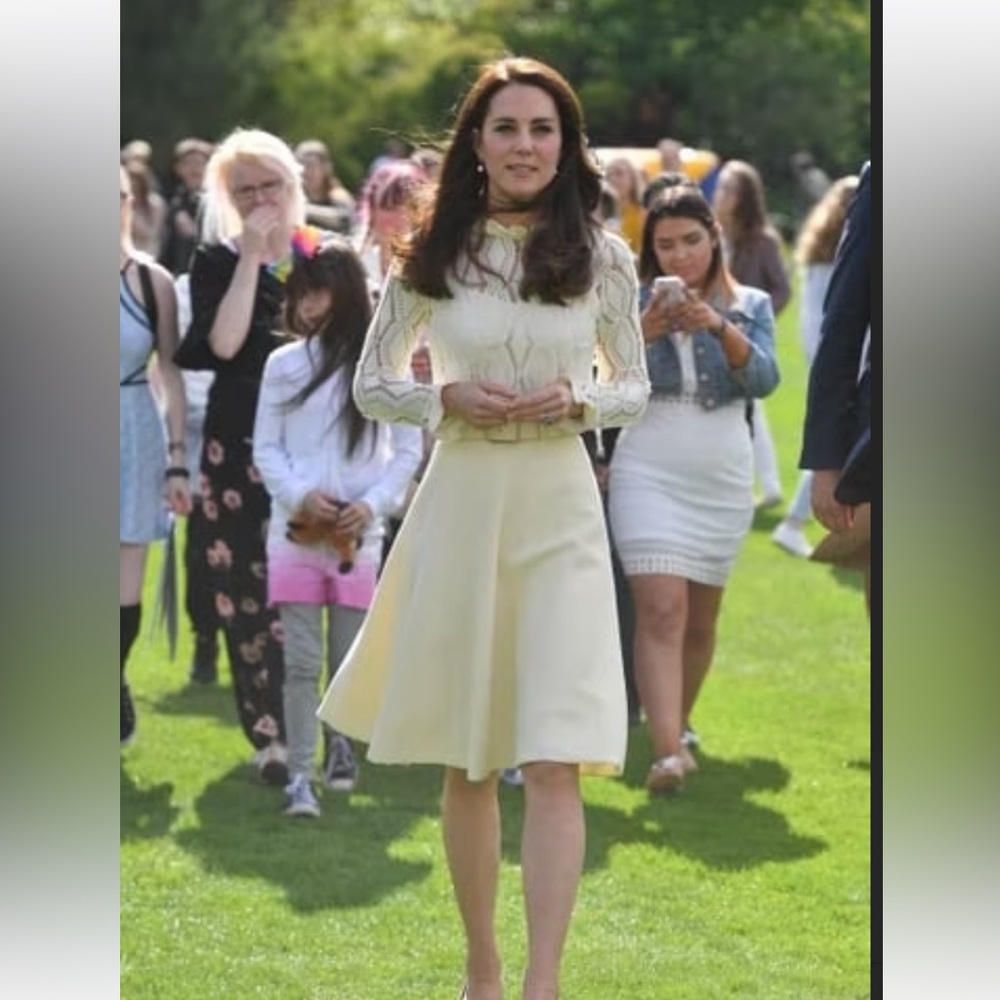 ASO Duchess Kate. See by Chloe lace jersey long sleeve dress